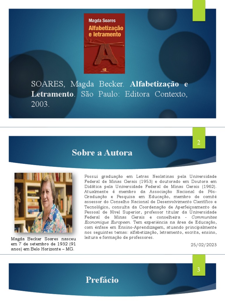 SOARES, Magda Alfabetizacao Letramento Ed Contexto | PDF ...