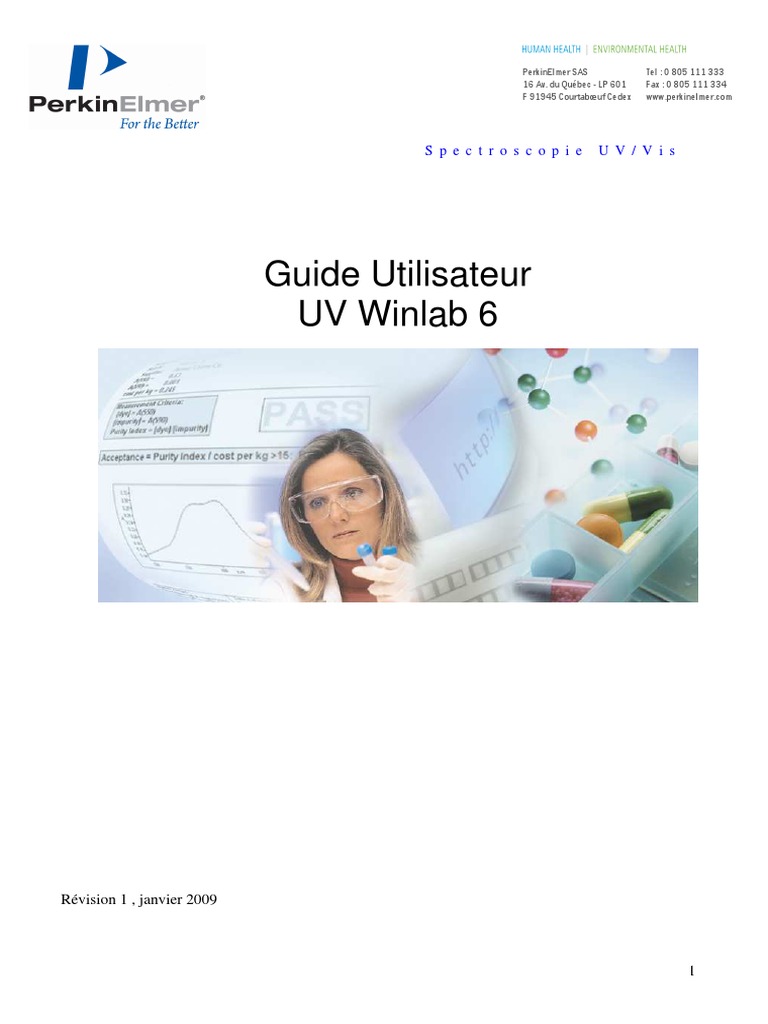 Guide Utilisateur UV Winlab 6 | PDF | Calibrage | L'absorbance