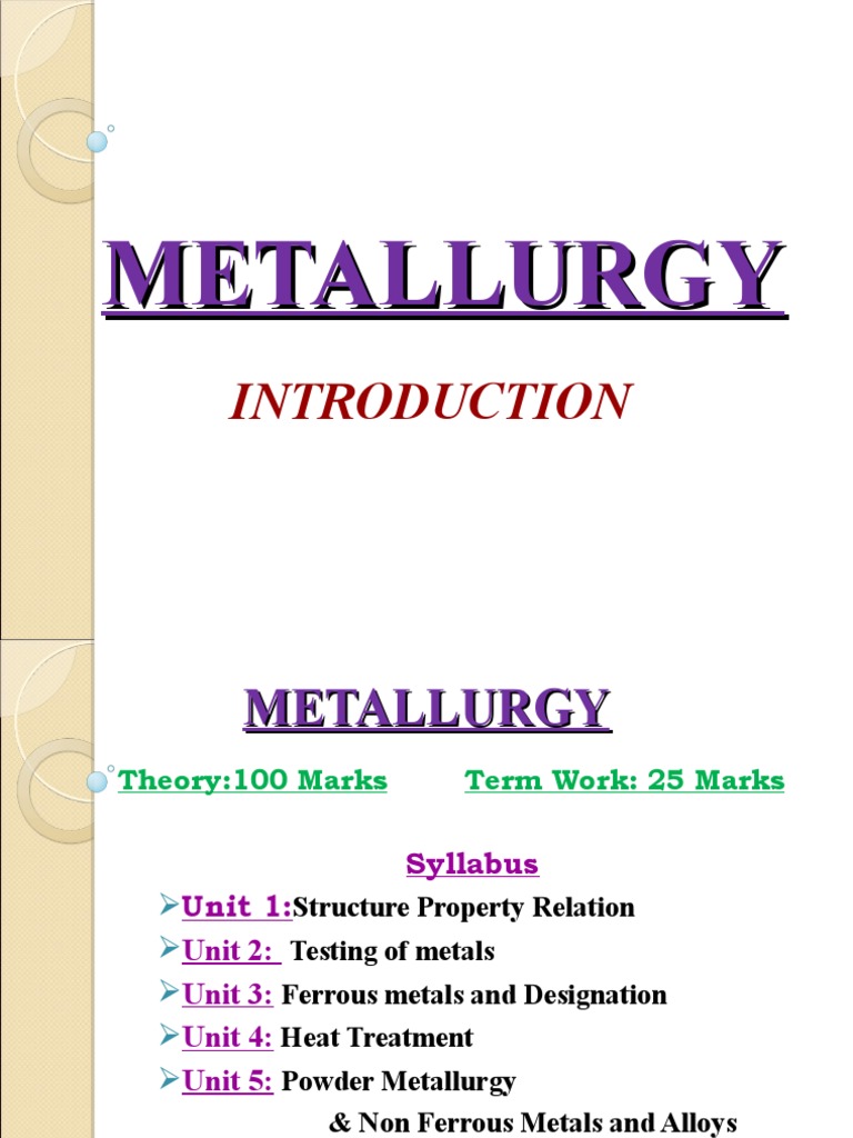 Metallurgy fundamentals structure property relation pdf