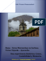 Runa-Uywa Murunchay en Sarhua Víctor Fajardo - Ayacucho. Una Experiencia Histórica: Censo, Contabilidad y Memoria