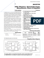 Max9708-1292336 - 20-40W Class D Amplifier Filterless