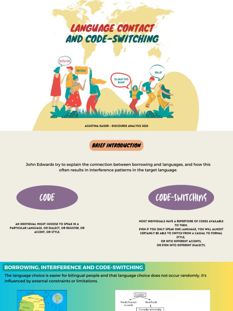 Language contact and code switching pdf multilingualism linguistics