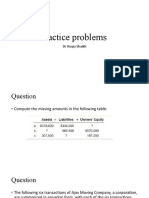 Practice Problems Introduction To Financial Accounting
