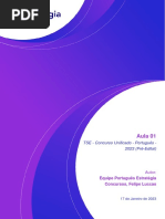 Aula 01: TSE - Concurso Unificado - Português - 2023 (Pré-Edital)