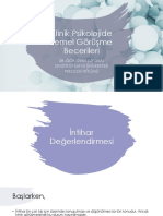 Klinik Psikolojide Temel Görüşme Becerileri: Dr. Öğr. Üyesi Elif Ünal Ondokuz Mayis Üniversitesi Psikoloji Bölümü