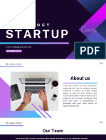 White and Purple Professional Technology Startup Business Company Presentation