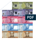 Billetes y Monedas Chilenas