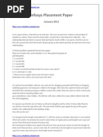 Download Infosys Placement Paper Jan11- Www-icetamil-com 1 by Kaku Live To Love SN63635266 doc pdf