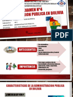 Examen Nº4 Administracion Publica en Bolivia