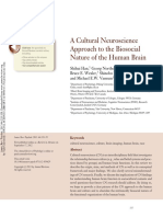 A Cultural Neuroscience Approach To The Biosocial Nature of The Human Brain