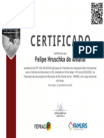 Certificado - I Seminário de Integração Sobre Ferramentas para o Controle de Arboviroses No RS