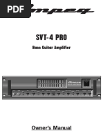 Svt-4 Pro: Bass Guitar Amplifier