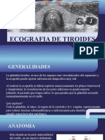ECOGRAFIA TIROIDES: EXPLORA GLANDULA, DETECTA ALTERACIONES
