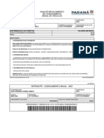 Licenciamento anual veículo Paraná 2021