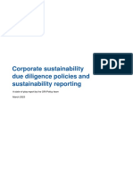 Corporate Sustainability Due Diligence Policies and Sustainability Reporting