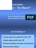 Hacer No Hacer