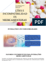 Interações E Incompatibilidad ES Medicamentosas