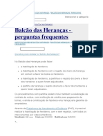 Balcão Das Heranças - Perguntas Frequentes-Completo