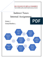 Indirect Taxes Internal Assignment: Group - 1 Group Members