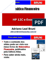 Matemática Financeira na HP 12C e Excel