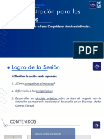 Administración para Los Negocios: Semana 2, Sesión 4: Tema: Competidores Directos e Indirectos