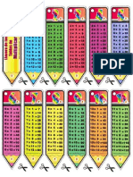 Tablas de Multiplicar para Llavero