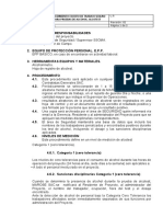 Procedimiento escrito de trabajo seguro para pruebas de alcohol