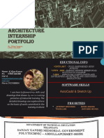 Architecture Internship Portfolio: K - Vijay Kumar 17047-AA-030