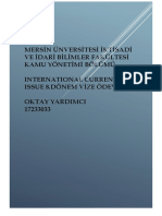 International Current Issue 8. Dönem Vi̇ze