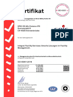 Zertifikat: Spie Ics Ag, Division Ifs Sonnenplatz 6 CH-6020 Emmenbrücke