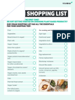Vegan Shopping List: Trying Vegan For The First Time? or Just Getting Started On Choosing Plant-Based Products?