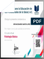Constancia Curso Virtual de Fisiologia Basica - Curso Virtual de Fisiologia Basica - BRYAN EDUARDO1147656 PDF