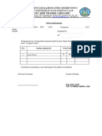 Berita Acara & Nota Pesanan Pembelian Barang Dana Bos