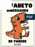 Alfabeto de Parede Dinossauro