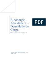 Importância da densidade de carga biomassa