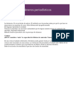 Géneros Periodísticos: Reportaje (Sobrevivir en Tamaulipas)