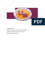 Universidad Del Sur Nombre Del Alumno: Aldo Jethanand Punjabi Herrera Nombre Del Docente: Alejandro Jose Ontiveros Fecha: 03 de Noviembre de 2022