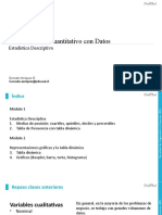 Razonamiento Cuantitativo Con Datos: Estadística Descriptiva