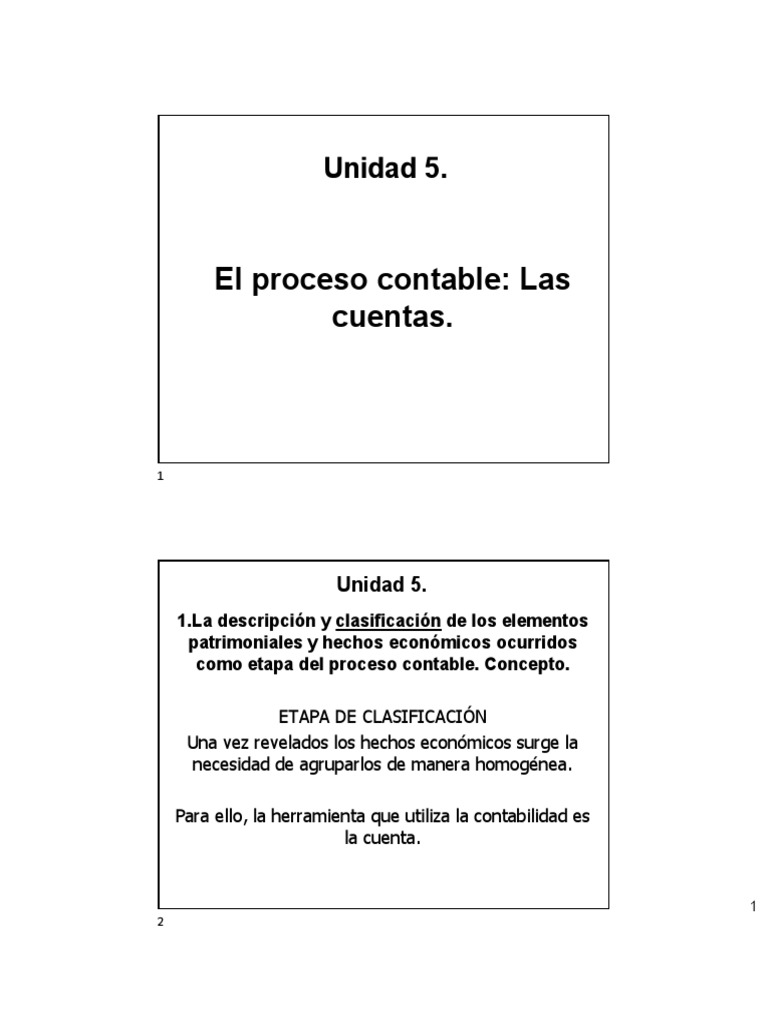 Estructura y Clasificación de Cuentas Contables | PDF | Contabilidad ...