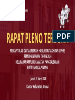 Rapat Pleno Terbuka Prekapitulasi DPHP Pemilu 2024 Kelurahan Ampui