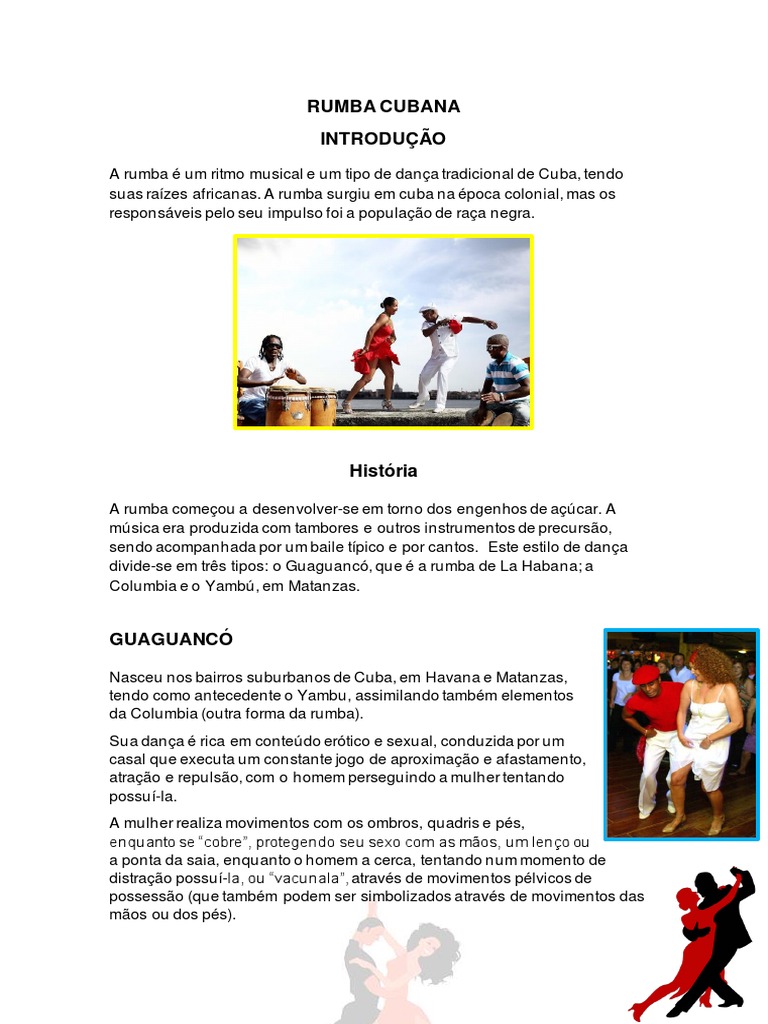 Rumba Cubana Introdução | PDF | Danças | Cuba