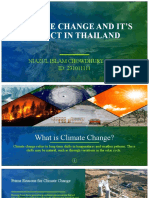 Climate Change and It'S Impact in Thailand: Niazul Islam Chowdhury Jibon ID: 231011111