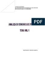 Studiu de Caz - Analiza Si Comunicare Financiara - Acf
