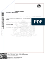 Carta Poder para Venta de Vehiculo Notario de Antofagasta