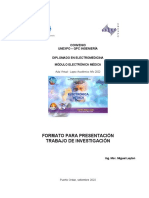 Formato para Presentación Trabajo de Investigación: Convenio Unexpo - QPC Ingeniería