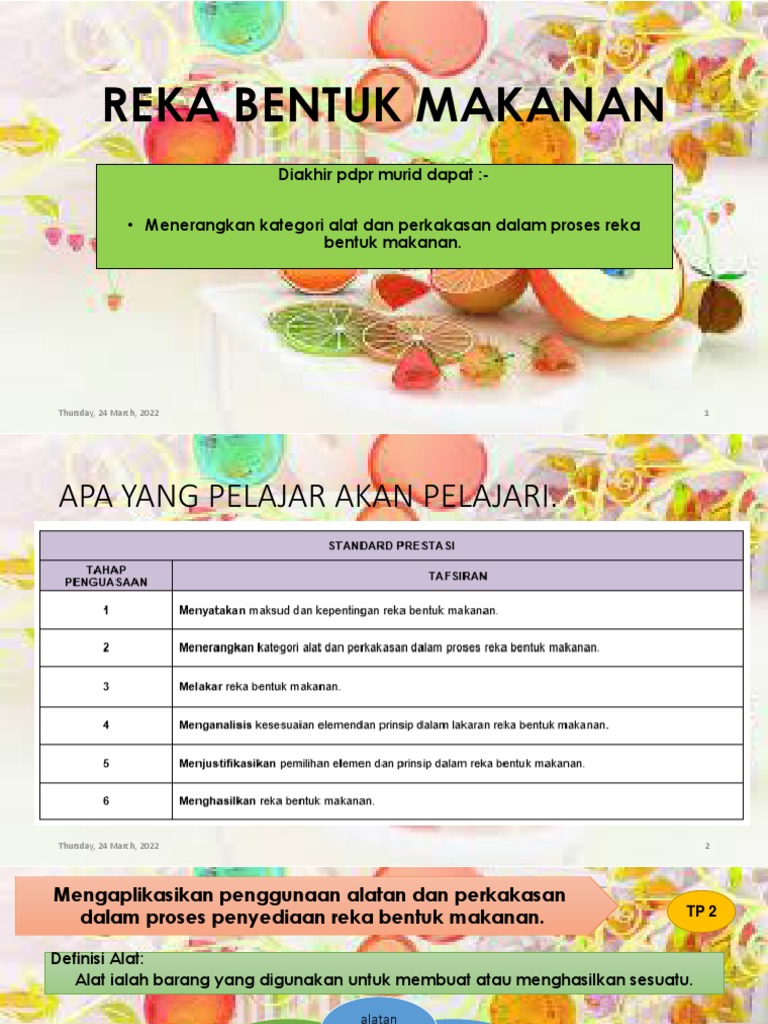 Reka Bentuk Makanan | PDF