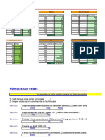 Fórmulas y cálculos con celdas relativas en Excel