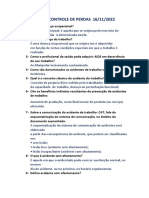 Prevenção E Controle de Perdas 16/11/2022