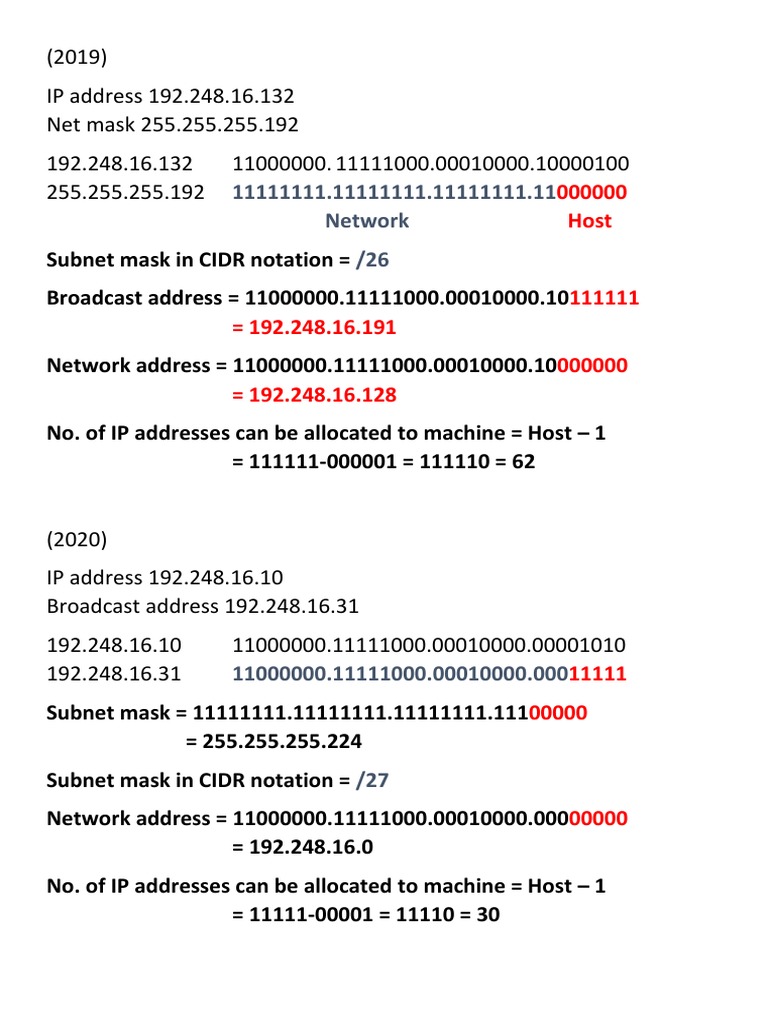 Network Addressing Guide | PDF
