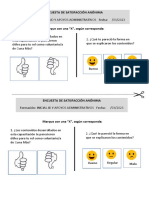 Encuesta de Satisfacción Anónima